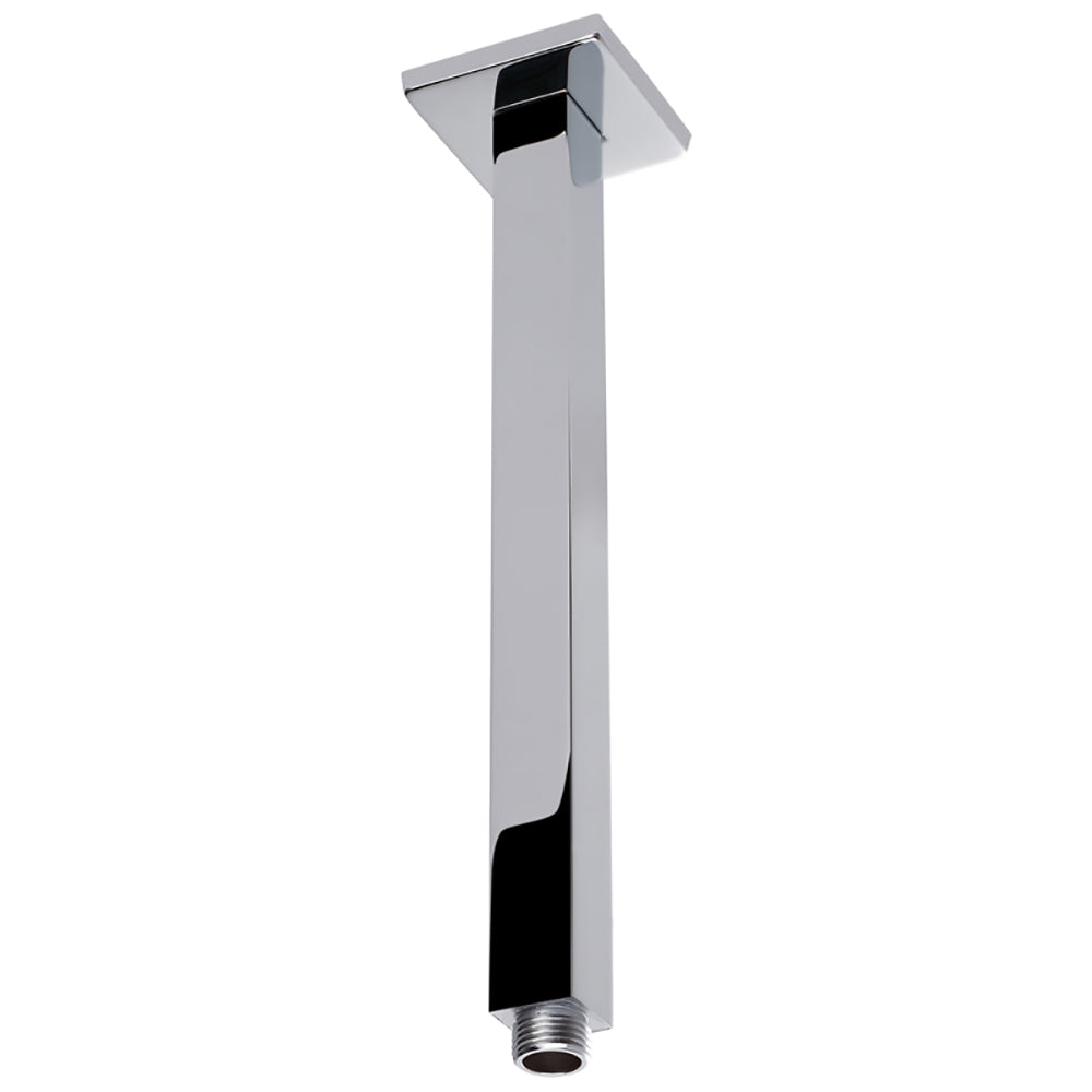 Square Vertical Ceiling Shower Arm 610mm PRY002B - Bathroom Hub
