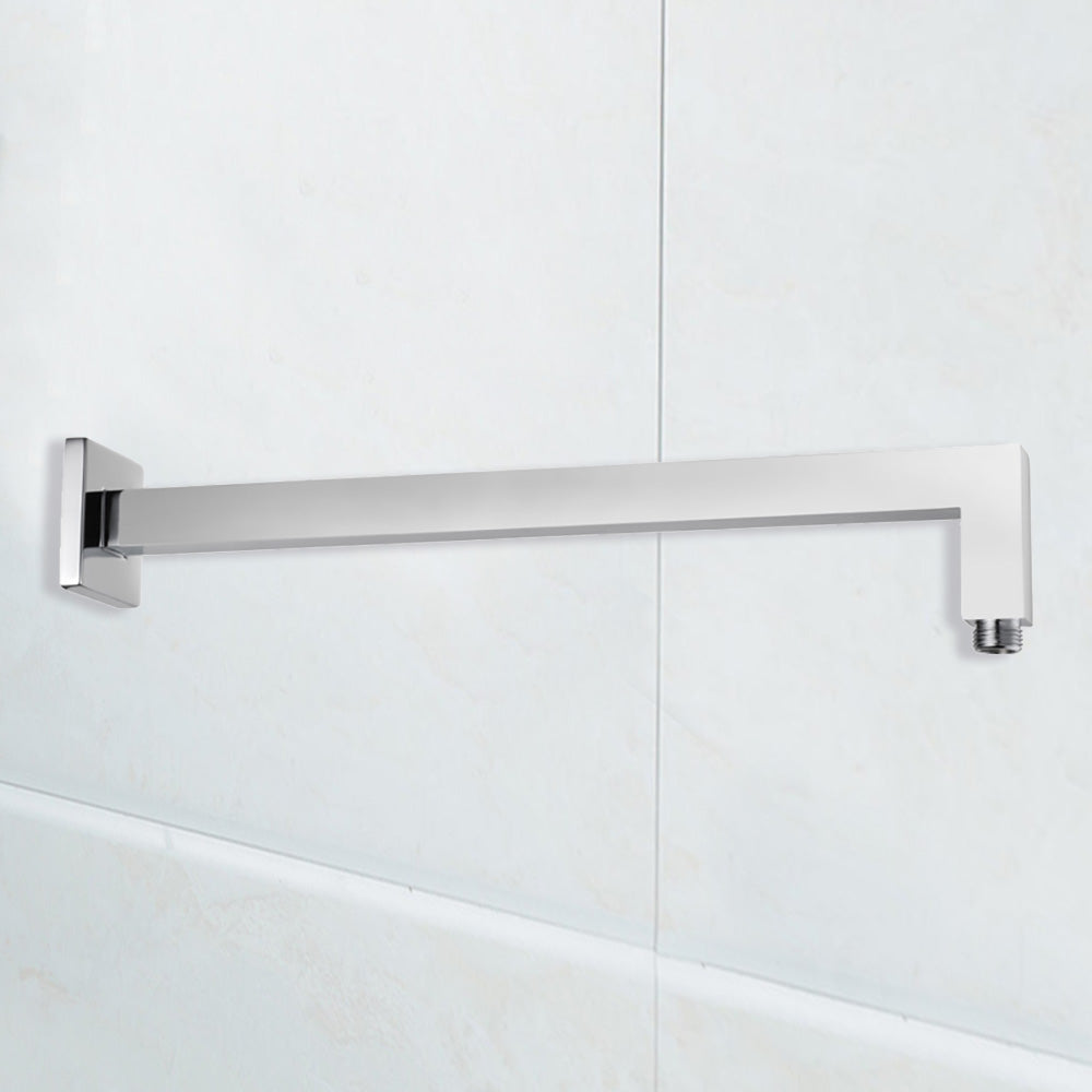 Square Horizontal Wall Mounted Shower Arm 400mm PRY003