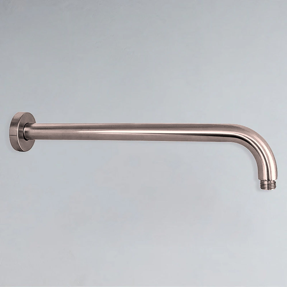 Round Horizontal Shower Arm 400mm Brush Bronze PRY006-BB