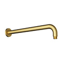 Round Horizontal Shower Arm 400mm Brushed Gold PRY006-BG