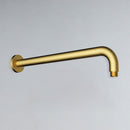 Round Horizontal Shower Arm 400mm Brushed Gold PRY006-BG