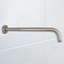 Round Horizontal Shower Arm 400mm Brushed Nickel PRY006-BN
