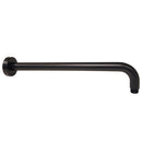 Round Horizontal Shower Arm 400mm Matt Black PRY006-B