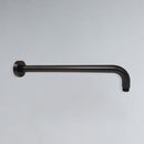 Round Horizontal Shower Arm 400mm Matt Black PRY006-B