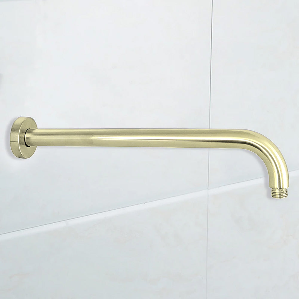 Round Horizontal Shower Arm 400mm French Gold PRY006-FG