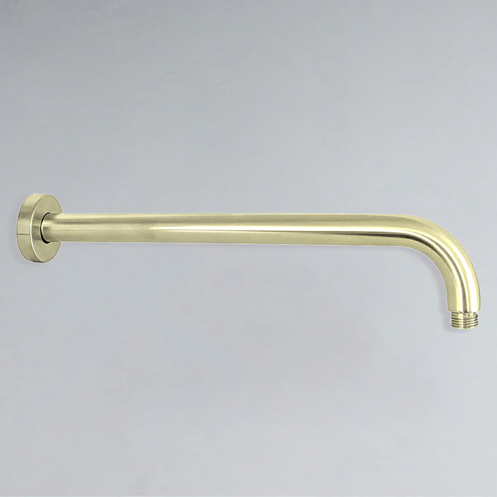 Round Horizontal Shower Arm 400mm French Gold PRY006-FG