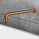 Round Horizontal Shower Arm 400mm Brush Copper PRY006SS-BC