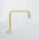 Round Rectangle Curved Shower Arm Brushed Gold - PRY020-BG