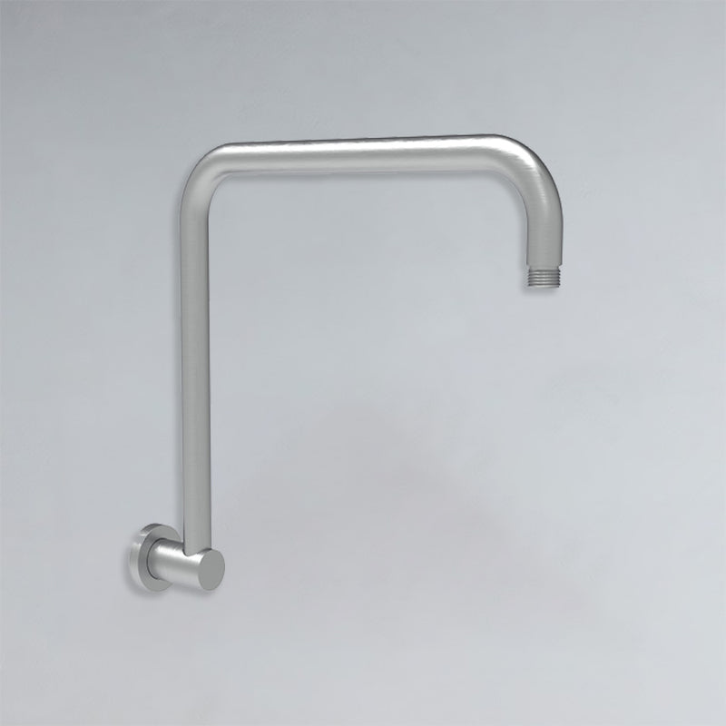 Round Rectangle Cured Shower Arm Gun Metal