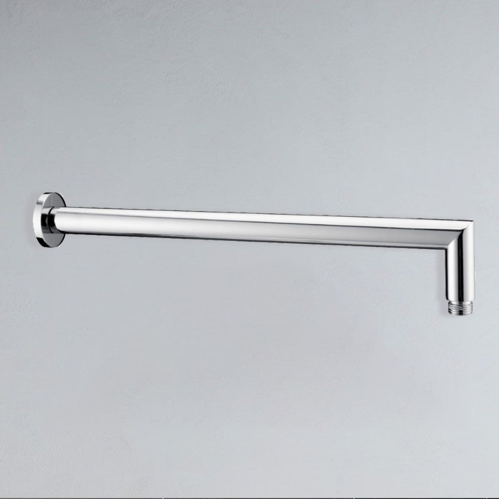 Round Horizontal Shower Arm 400mm Chrome PRY103 - Bathroom Hub