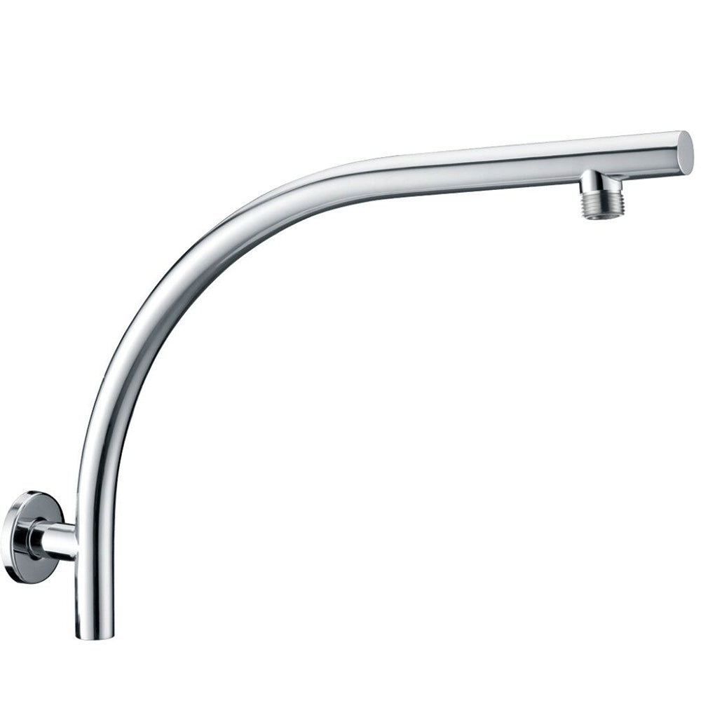 Round Curved Shower Arm Chrome PRY631 - Bathroom Hub