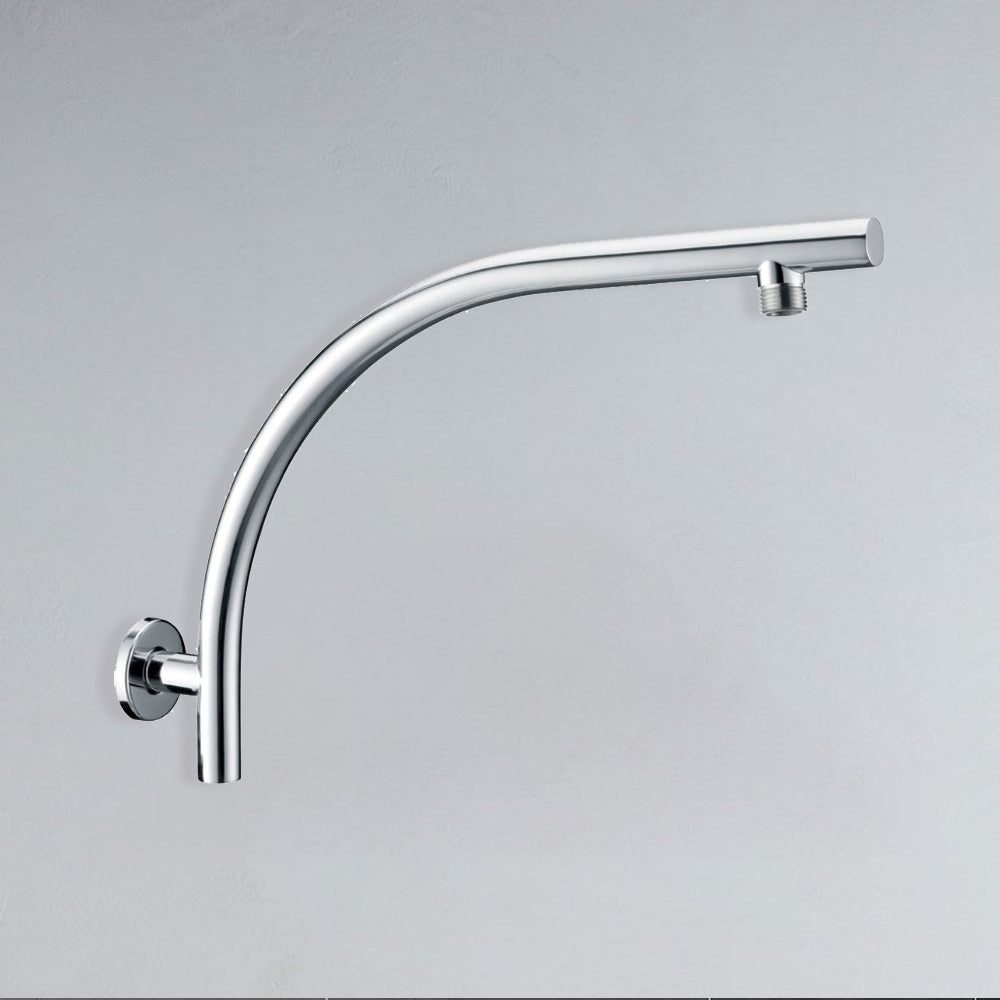 Round Curved Shower Arm Chrome PRY631 - Bathroom Hub
