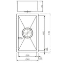 Rosa Single Bowl Kitchen Sink 240 x440mm PS200