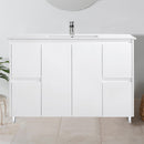  PVC Freestanding White Bathroom Vanity