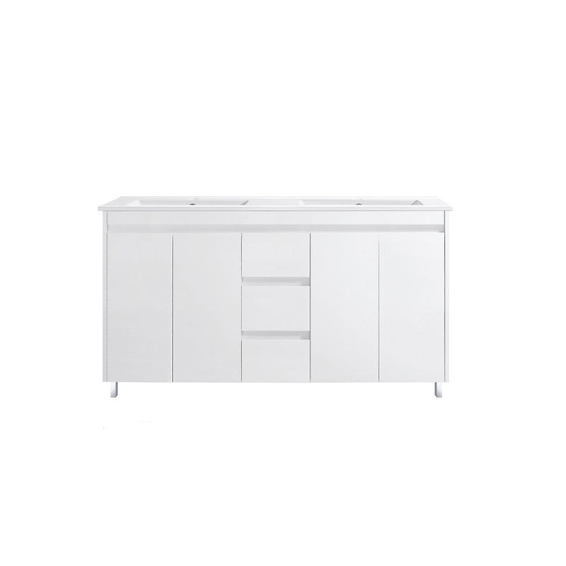 Freestanding White Bathroom Vanity PS1500DT