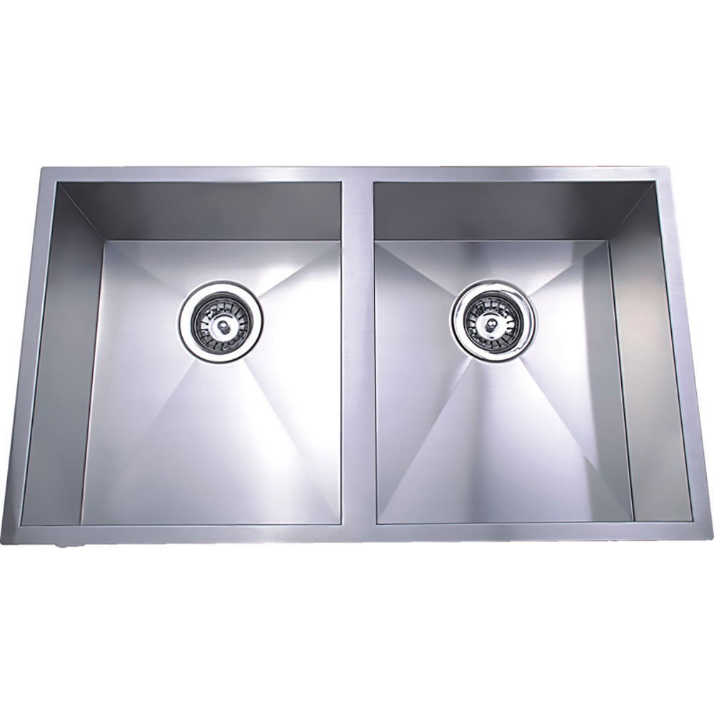 Rosa Double Bowl Kitchen Sink 760 x 440mm PS340D - Bathroom Hub