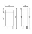 Freestanding White Bathroom Vanity PVC400