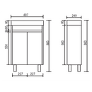 Freestanding White Bathroom Vanity PVC500