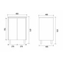 Freestanding White Bathroom Vanity PVC600