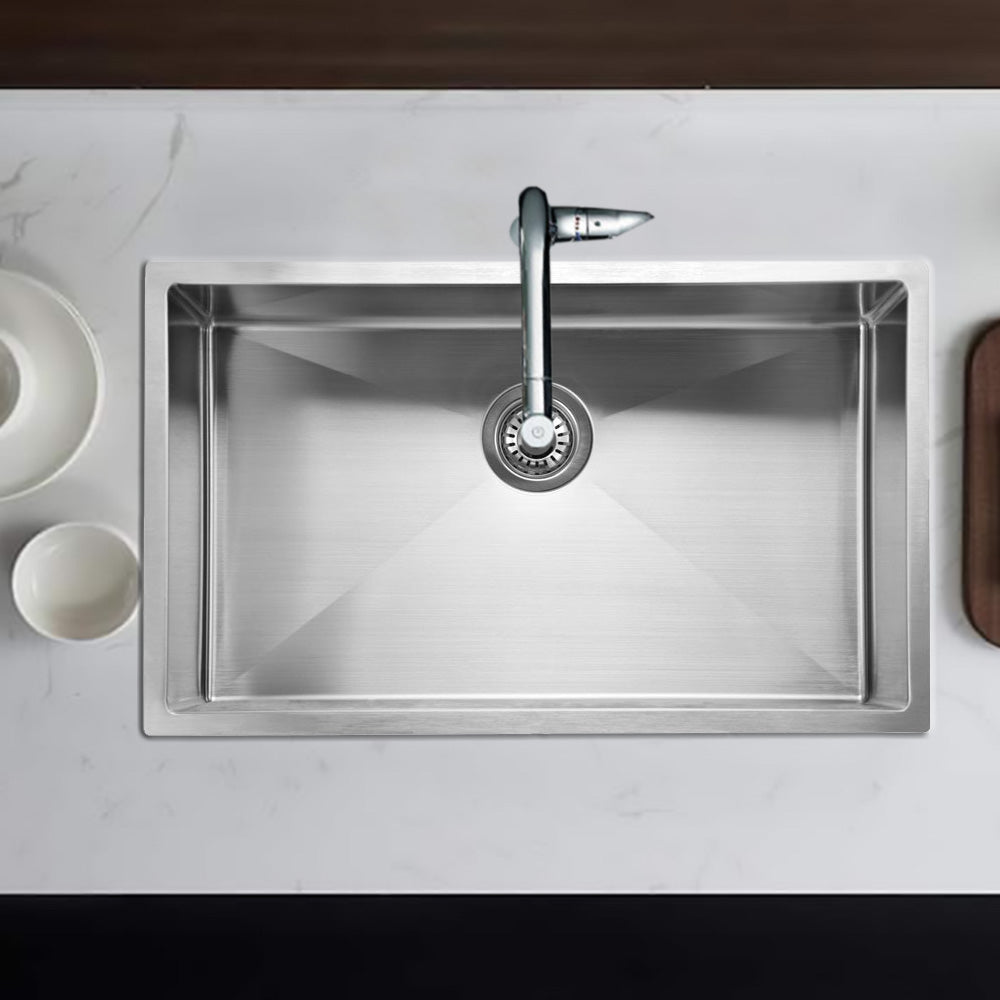 Eden Single Bowl Kitchen Sink 760 x 440mm PS720R - Bathroom Hub