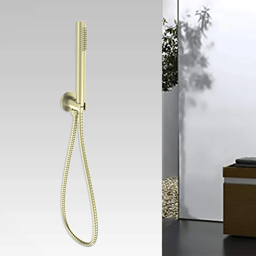 Tube Hand Shower on Bracket French Gold PSH003-2FG