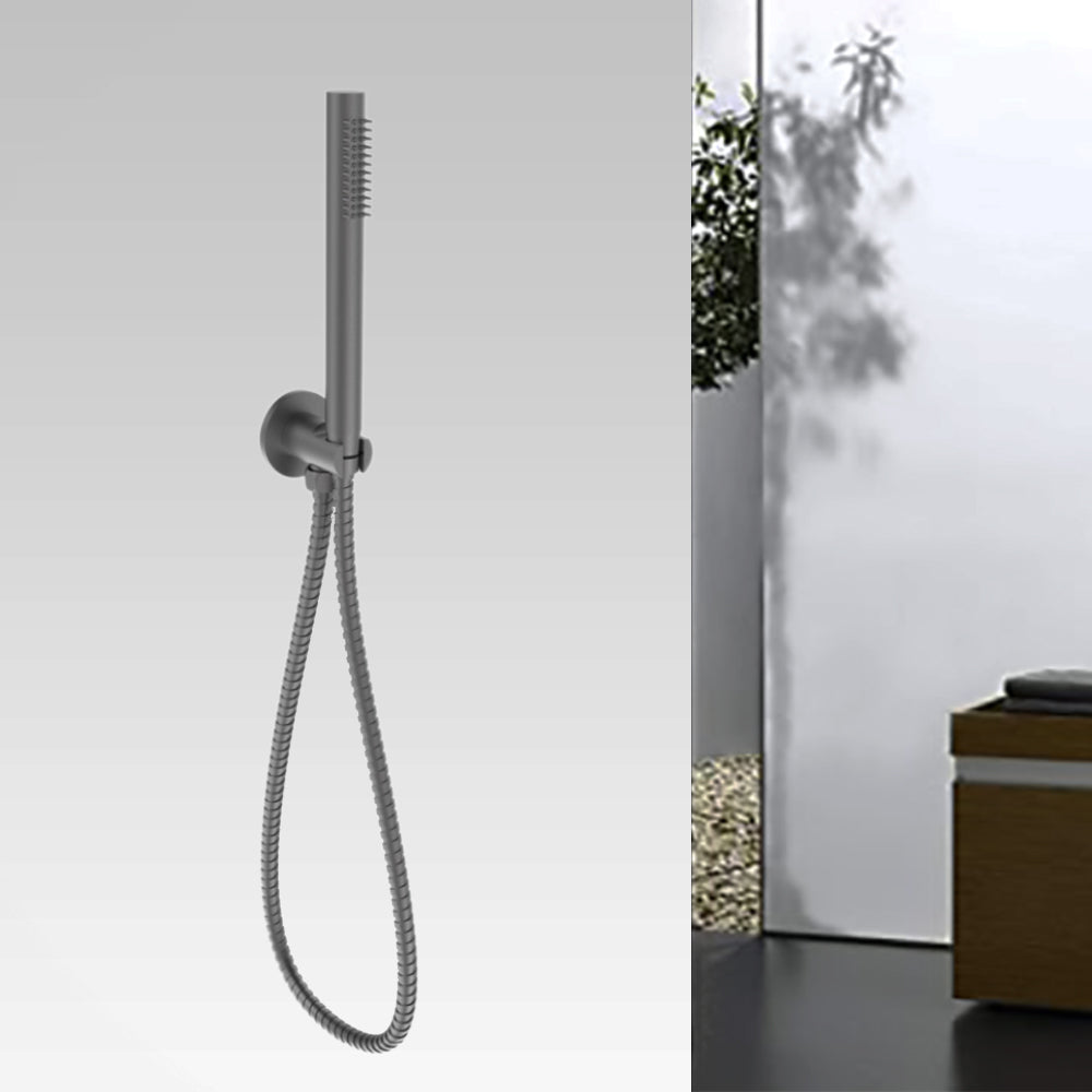 Tube Hand Shower on Bracket Gunmetal PSH003-2GM - Bathroom Hub