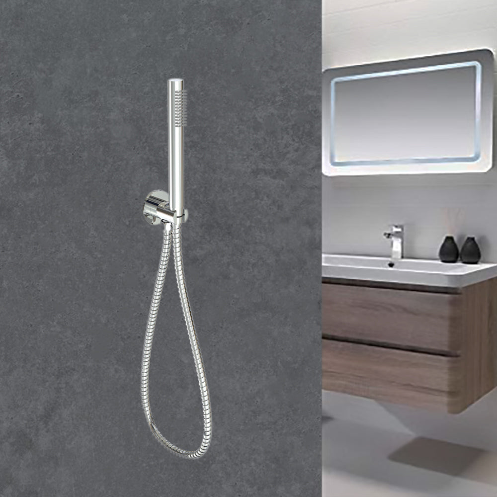 Tube Hand Shower on Bracket Chrome PSH003-2 - Bathroom Hub