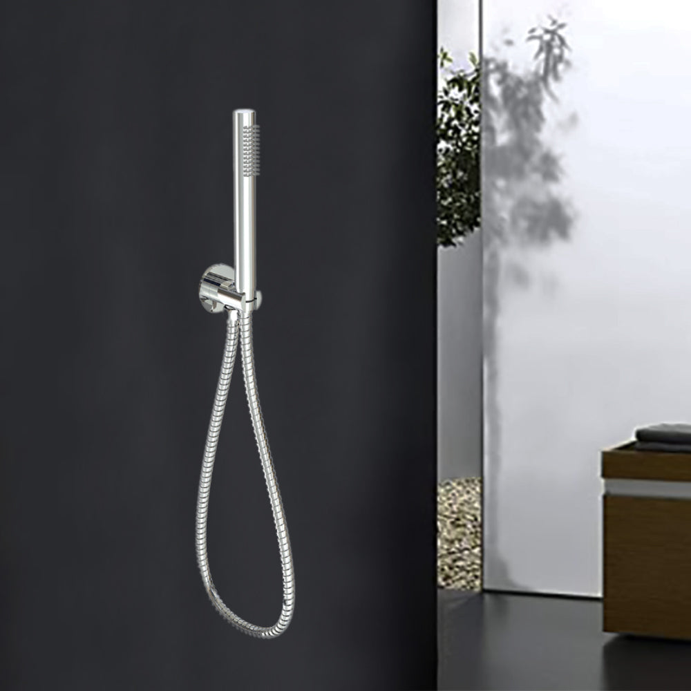 Tube Hand Shower on Bracket Chrome PSH003-2 - Bathroom Hub