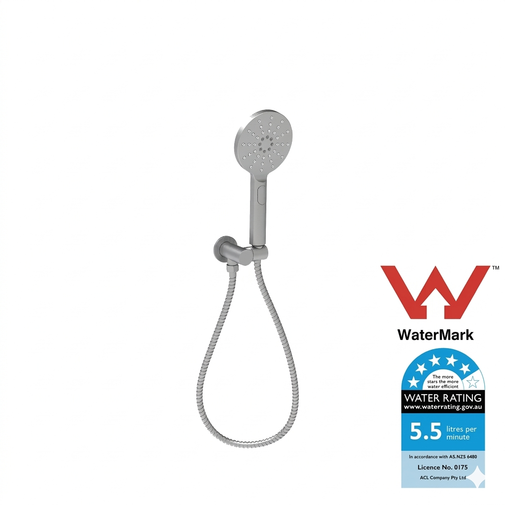 Otus Hand Shower on Bracket Gunmetal PSH036-1-GM - Bathroom Hub