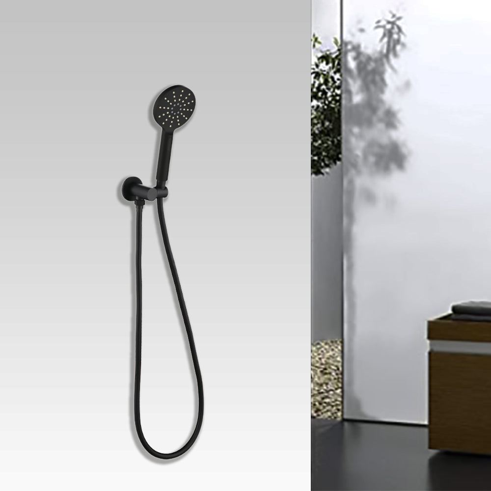 Cora Hand Shower on Bracket Matt Black PSH036-1B - Bathroom Hub