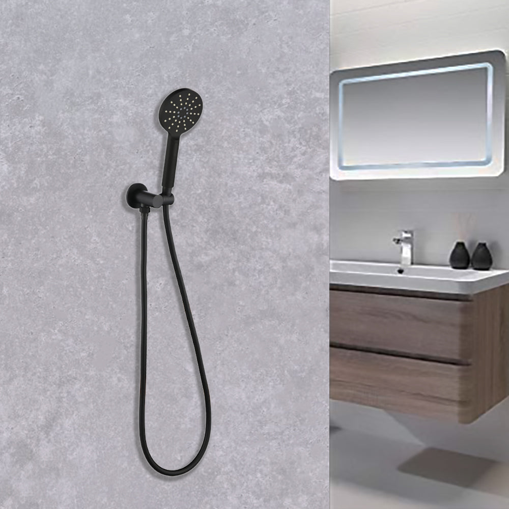 Cora Hand Shower on Bracket Matt Black PSH036-1B - Bathroom Hub