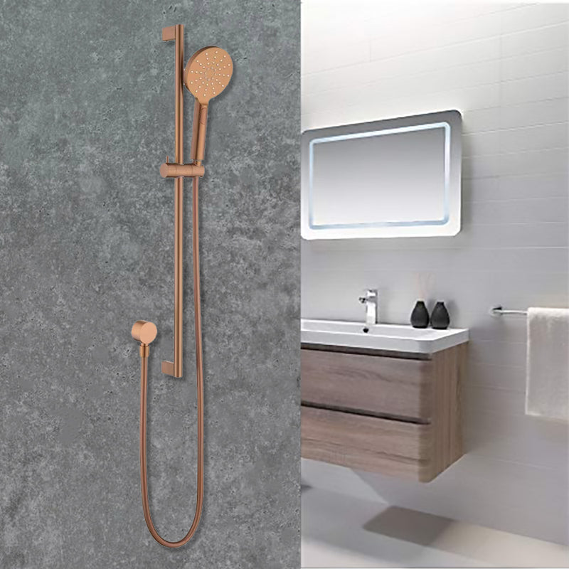 Cora Sliding Shower Rail Brush Copper PSH036-BC