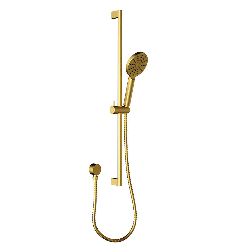 Cora Sliding Shower Rail Brushed Gold PSH036-BG