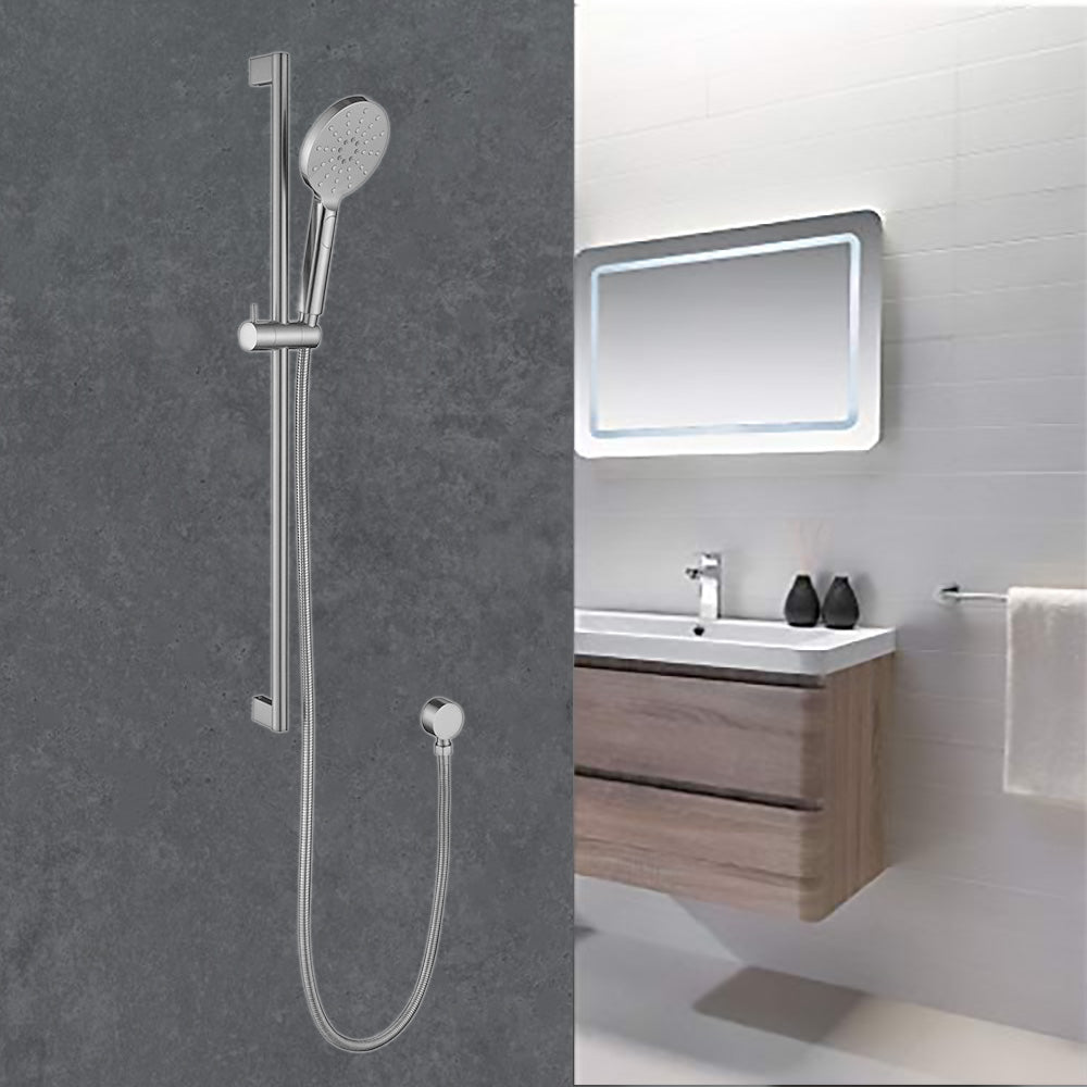 Cora Sliding Shower Rail Brushed Nickel PSH036-BN - Bathroom Hub