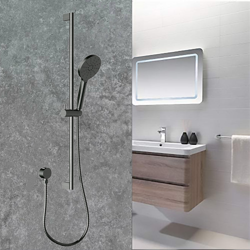 Cora Sliding Shower Rail Gunmetal PSH036-GM