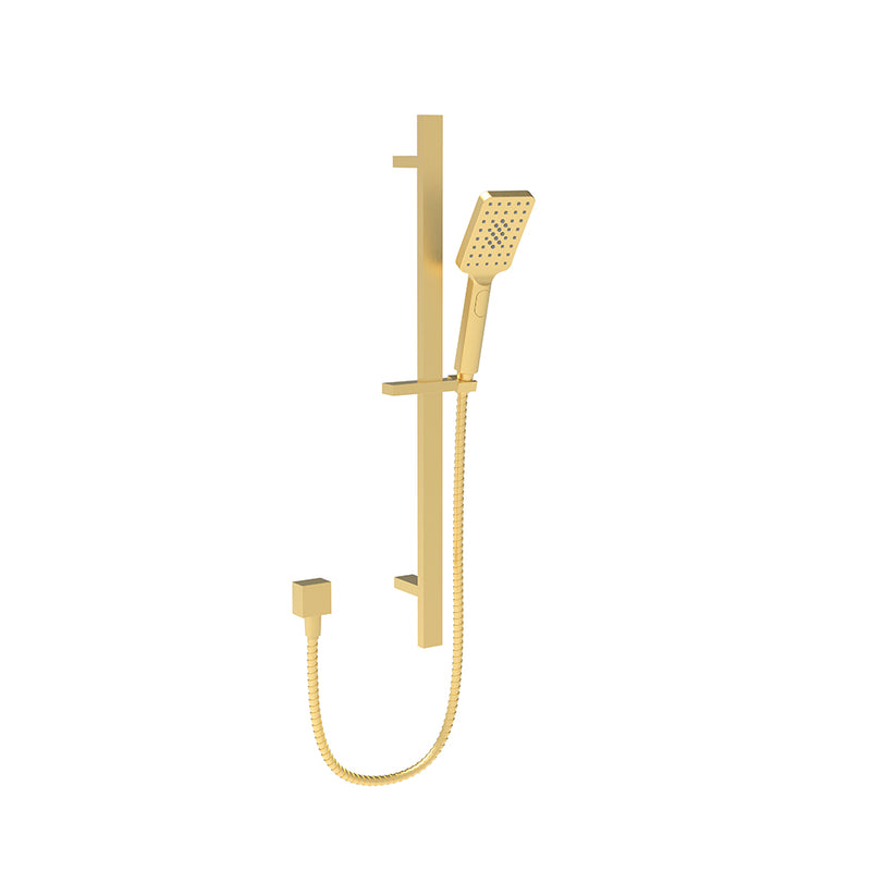 Eden Sliding Shower Rail Brushed Gold PSH037-BG