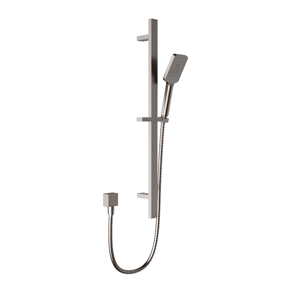 Eden Sliding Shower Rail Brushed Nickel PSH037-BN - Bathroom Hub
