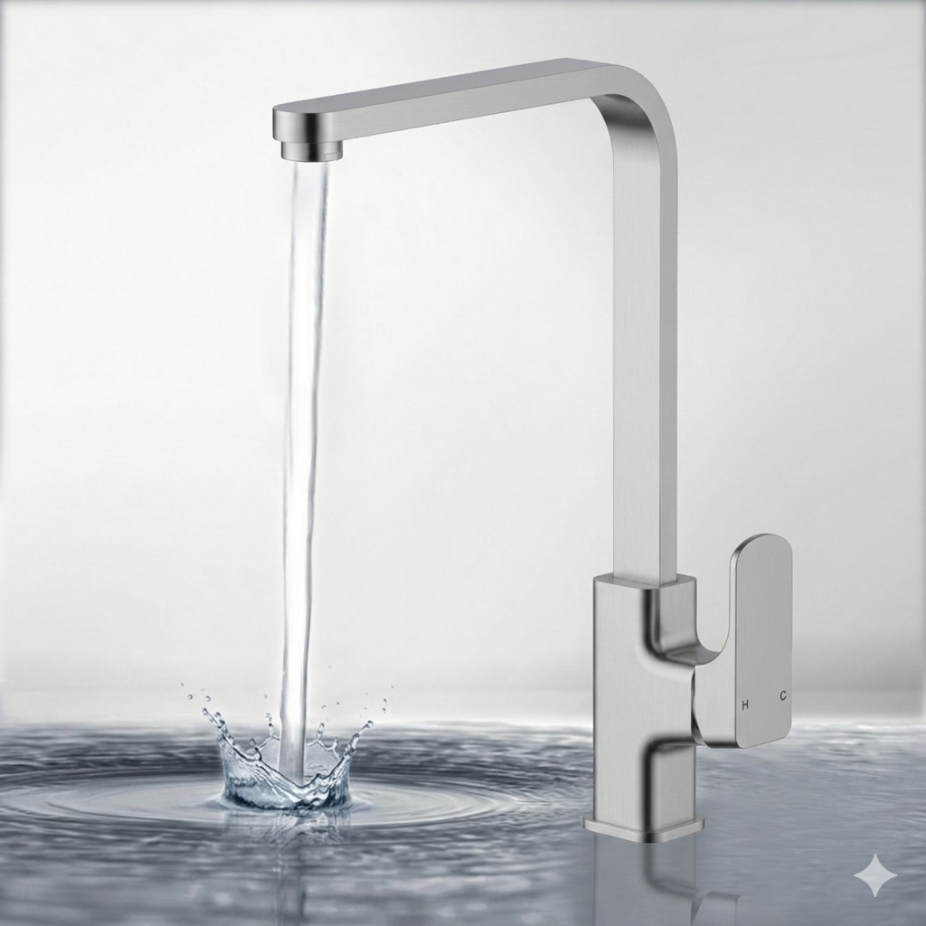 Eden Sink Mixer Brushed Nickel PSL1001LF-BN - Bathroom Hub
