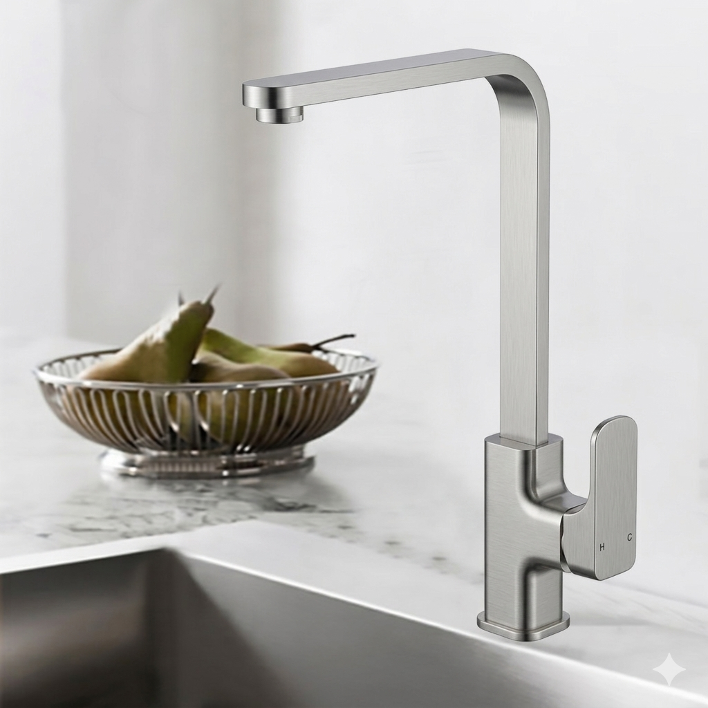 Eden Sink Mixer Brushed Nickel PSL1001LF-BN - Bathroom Hub