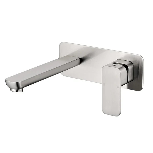 Eden Wall Basin Mixer Brushed Nickel PSL3003LF-BN - Bathroom Hub