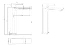 Nova Highrise Basin Mixer Matt Black PSR2006LF-MB - Bathroom Hub