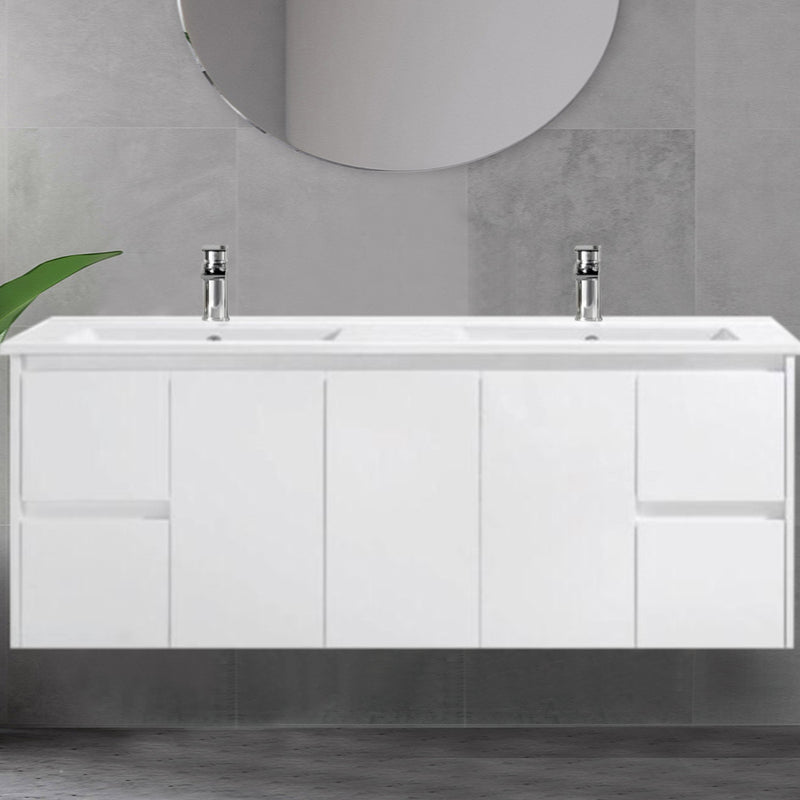 Wall Hung White Bathroom Vanity