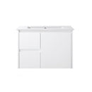 Wall Hung White Bathroom Vanity PWH750L In Sydney 