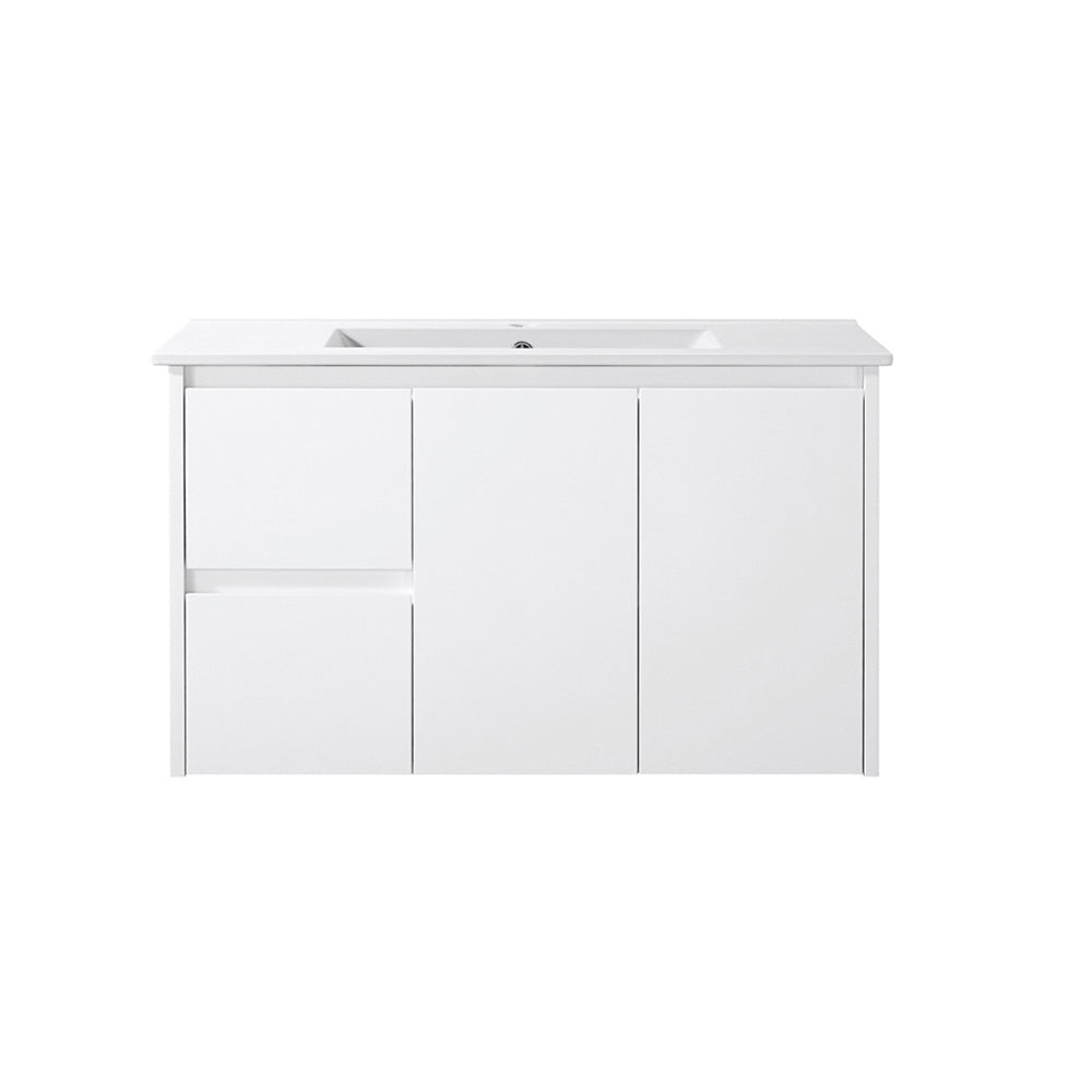 Wall Hung White Bathroom Vanity PWH900L In Sydney 