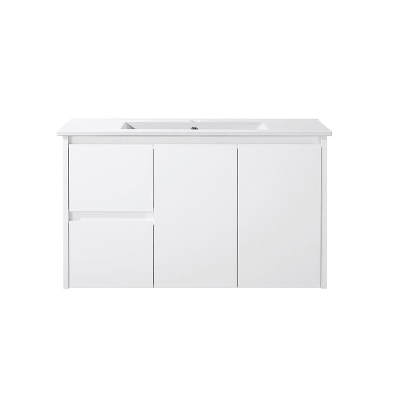 Wall Hung White Bathroom Vanity PWH900L In Sydney 