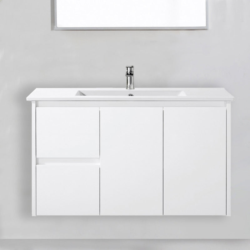 Wall Hung White Bathroom Vanity PWH900L In Sydney 