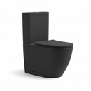 Rimless Tornado Quiet Flush Toilet Suite Matt Black - Neilson- bathroom hub online