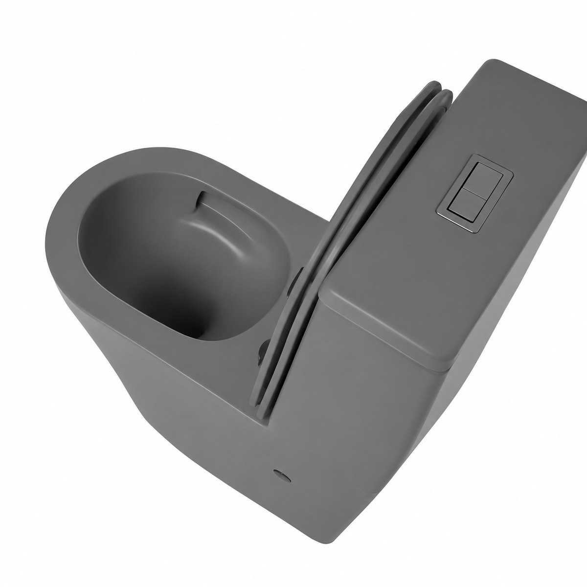 Rimless Tornado Quiet Flush Toilet Suite Matt Grey - Neilson- bathroom hub online