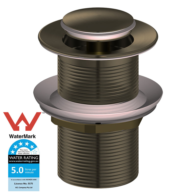 Antique Brass Basin Waste No Over Flow S04-1F