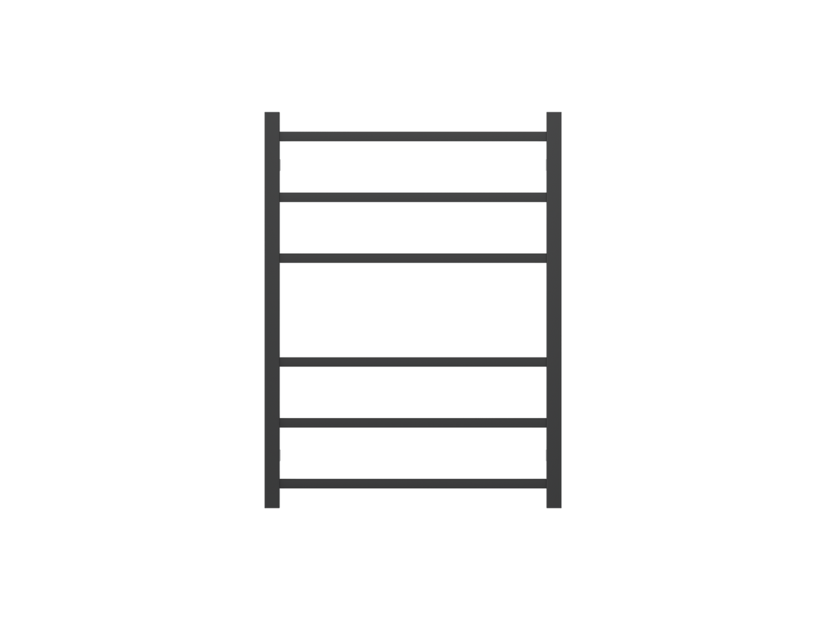 Spirit 6 Bar Heated Towel Rail JY-S600-MB - Bathroom Hub